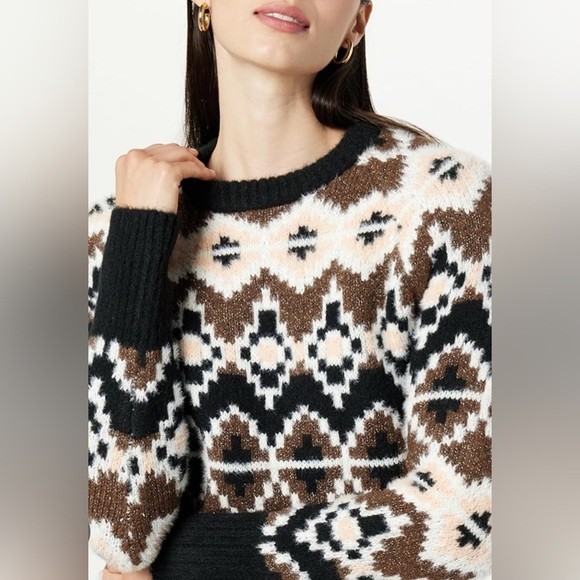 🆕The Drop Women’s Valeria Fairisle Sweater - Picture 1 of 10